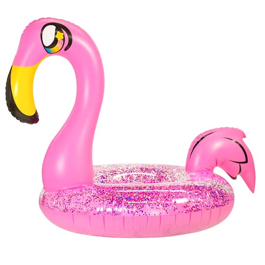 PoolCandy Glitterfied&#xAE; Flamingo Jumbo Pool Tube